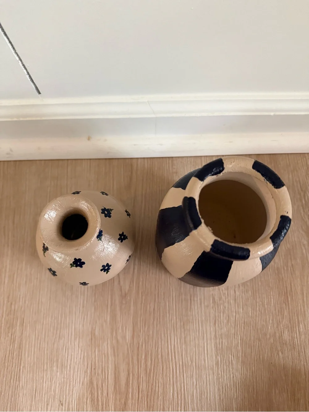 Bundle of Two Painted Vases